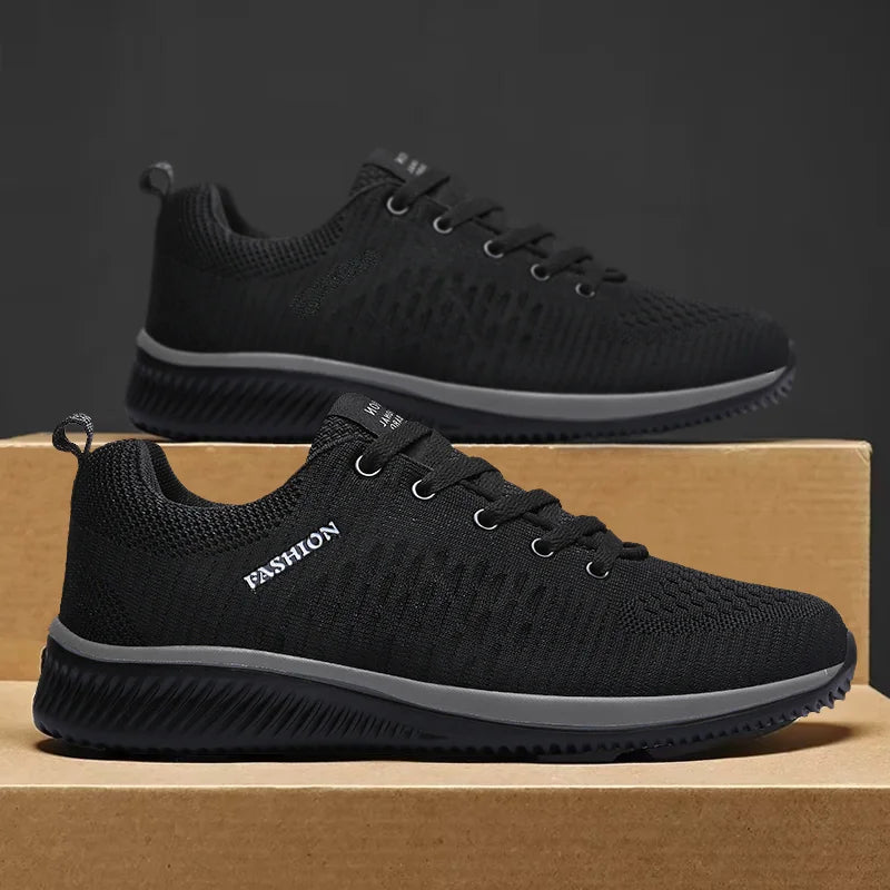 Men Running Walking Knit Shoes Fashion Casual Sneakers Breathable Sport Athletic Lightweight Men Sneakers Casual Shoes